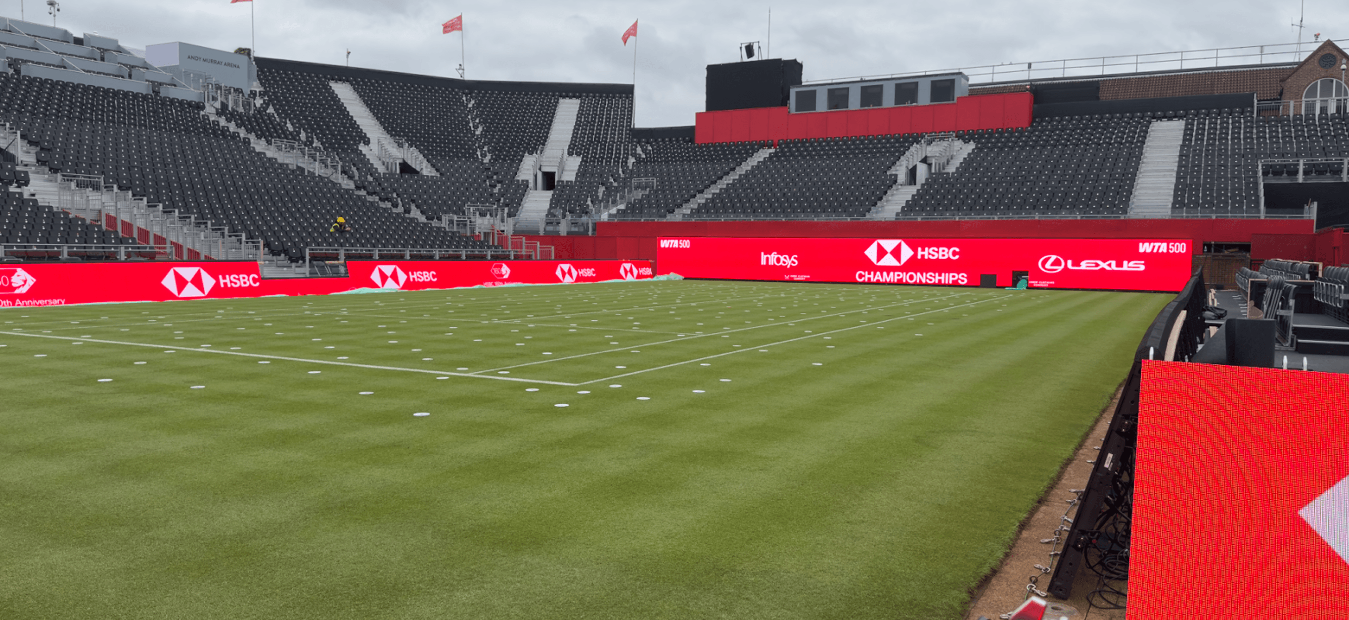 Queen's Club - HSBC Championships  Courtside LED system & Content - Image 4